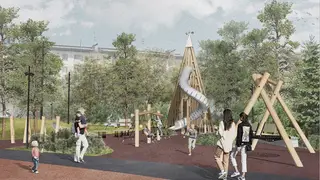 Благоустройство детского парка и фонтана «Енисей и Кан» завершат в Зеленогорске к началу осени