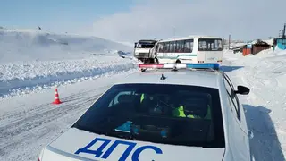 В Норильске произошло ДТП с автобусом и грузовиком